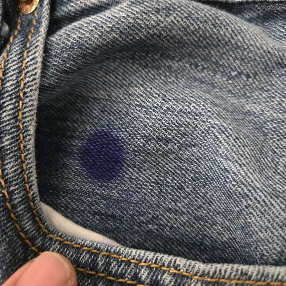 Vintage Levis 501 Jeans Mens Size 36x29 Button Fly Denim Blue Straight Leg - Picture 4 of 10